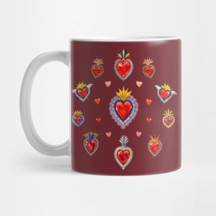 Mexican Sacred Hearts Circle Mug